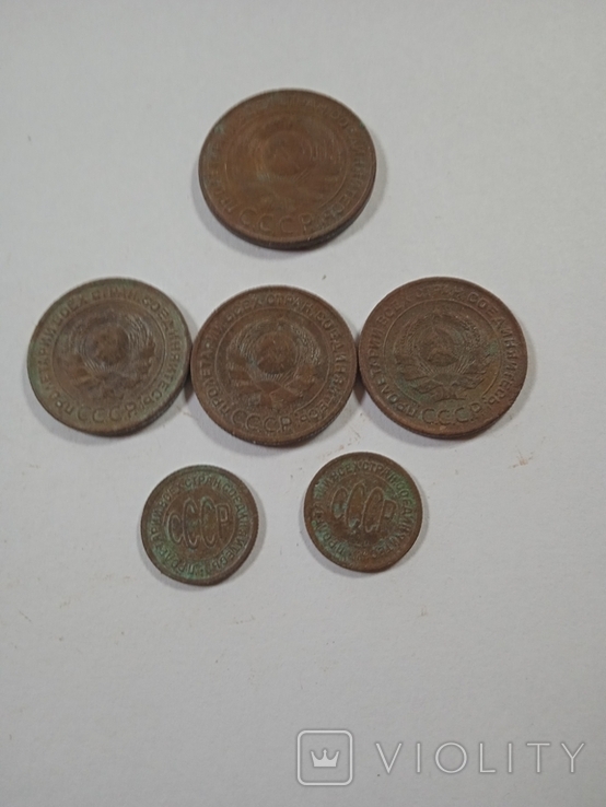 Lot of six coins 3.2 and 1/2 to the end, photo number 3