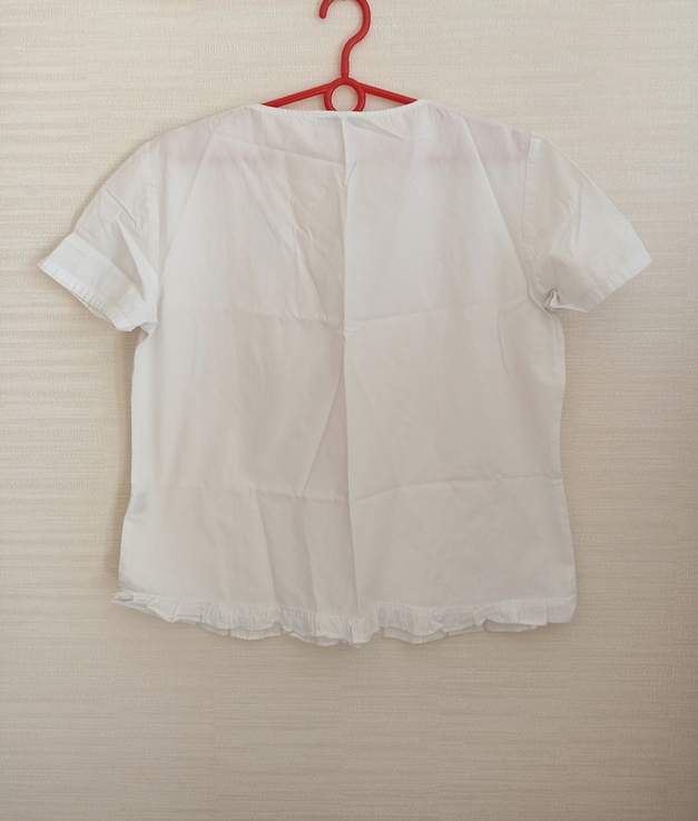 Gerry Weber красивая женская блузка хлопок белая по низу волан, photo number 11