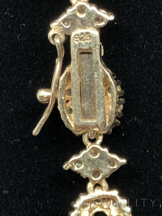 Charming silver necklace covered with gilding, photo number 3