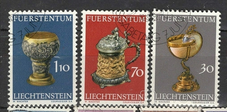 Liechtenstein 1973 art complete series CC 3,2 euros