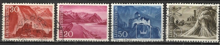 Liechtenstein 1959-1961 CC landscapes 4,7 euros