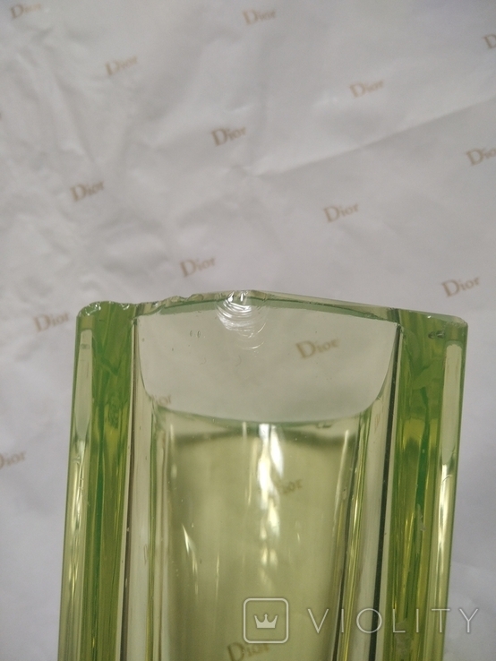 Before 1917 Antique vase-berets Uranium glass 45 cm., photo number 12