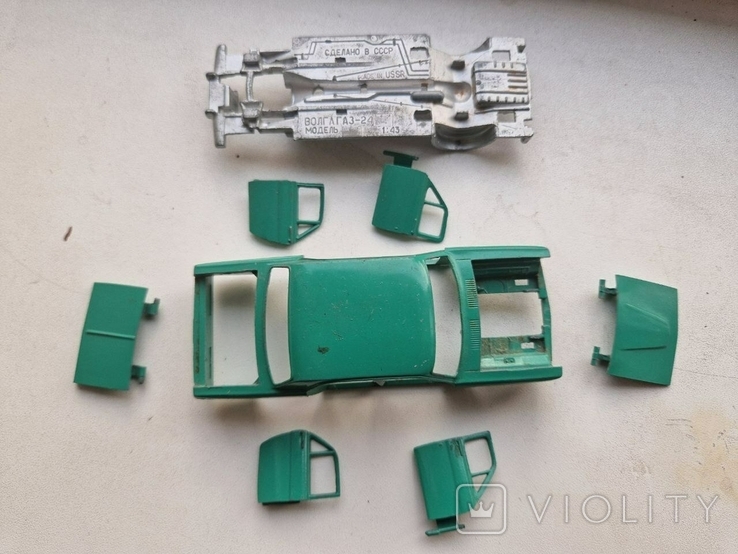 Spare part - body, doors, hood, trunk, bottom - 24 2402 GAZ Volga repair kit 1:43 USSR, photo number 2