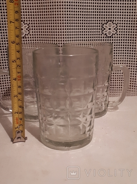 Beer glasses of the USSR. SAZ. 3 pieces., photo number 4
