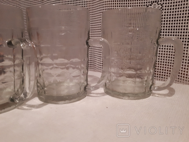 Beer glasses of the USSR. SAZ. 3 pieces., photo number 5