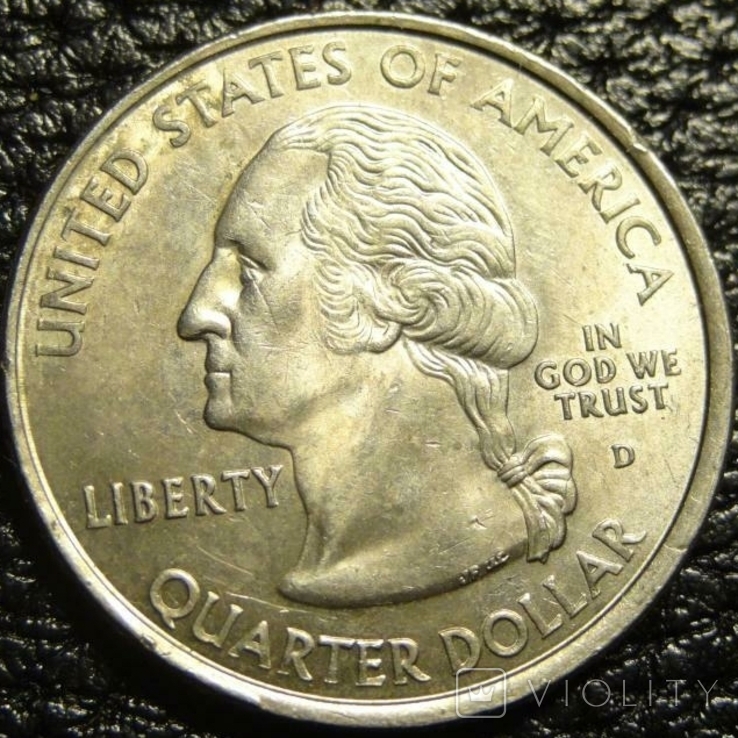 25 cents US, 2001 D New York, photo number 3