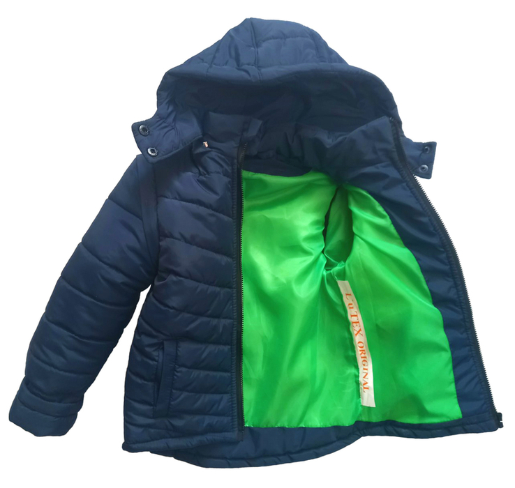 Дитяча куртка жилетка Teddy Jacket синя 140 ріст 1075a140, фото №3