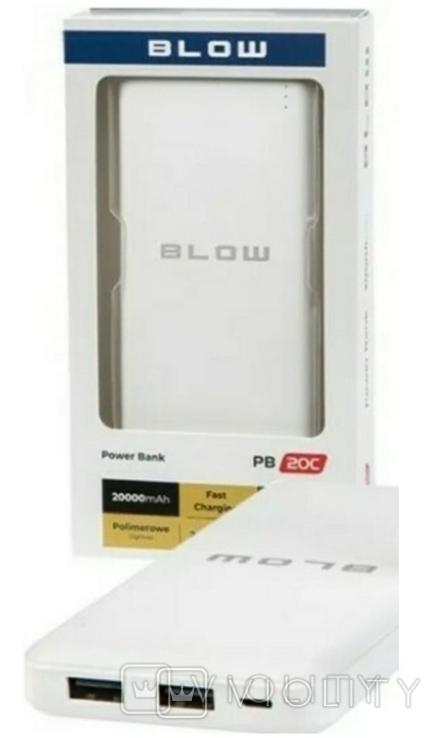 Новый Повербанк PB20C 20000mAh/Li-pol White Аккумулятор Powerbank Повер банк Power bank