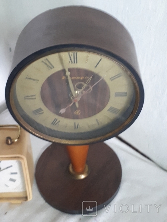 Table clock OZ, Amber. Interior and alarm clock. On the go., photo number 4