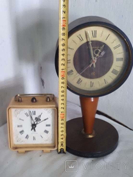 Table clock OZ, Amber. Interior and alarm clock. On the go., photo number 9