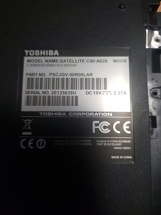 Ноутбук Toshiba sattelite C50T-A10T, описание., numer zdjęcia 8