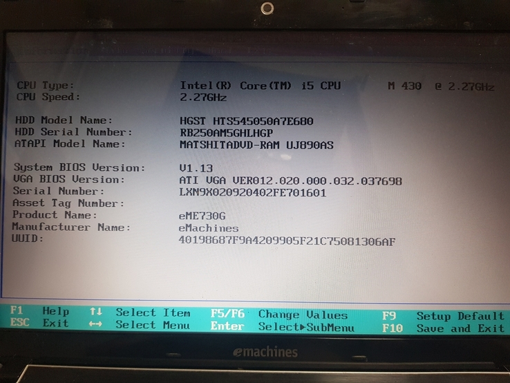 Acer E730.I5 процессор., фото №2