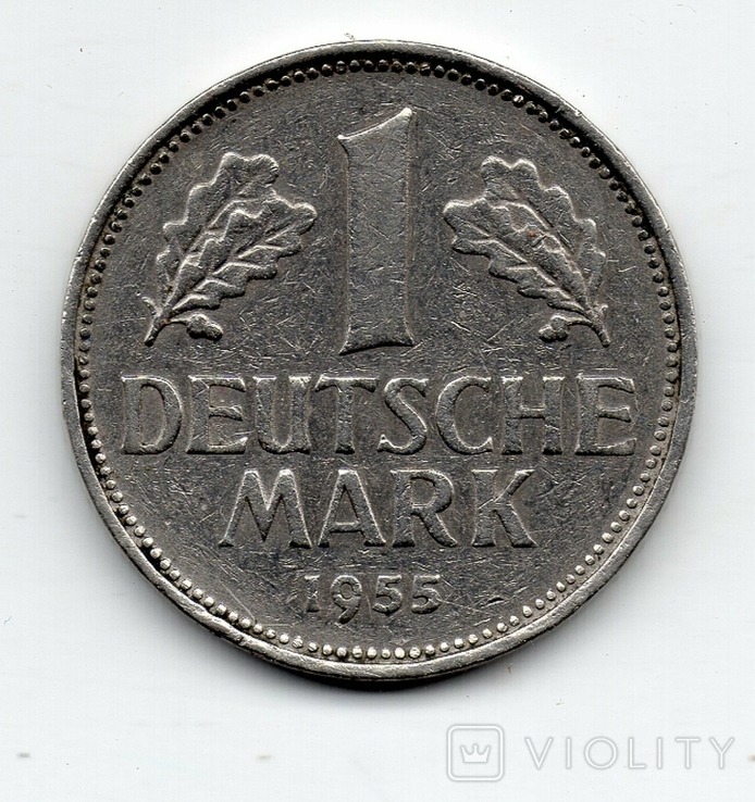 1 mark 1955 F. Germany, photo number 2