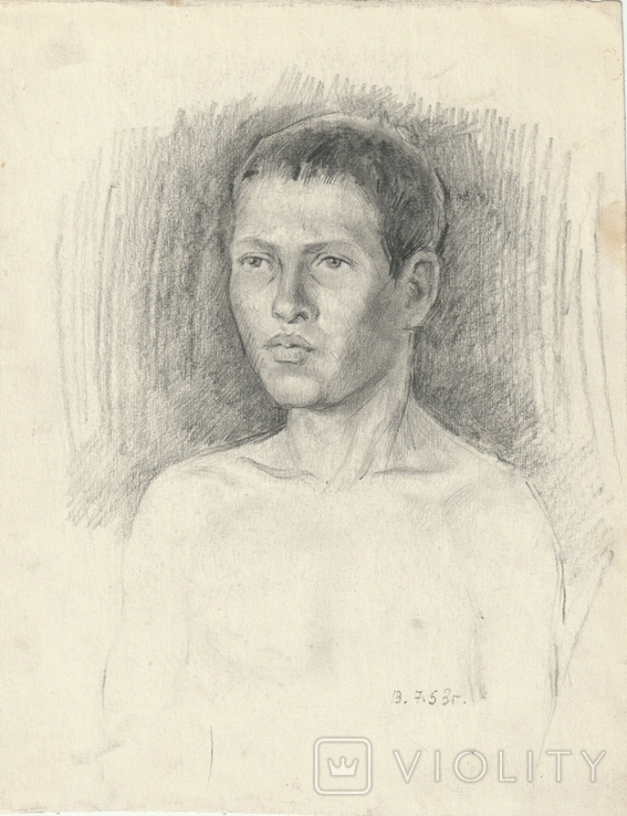 Drawing portrait of a young man, photo number 2