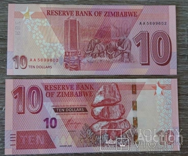 Zimbabwe Zimbabwe - 10 USD 2020 p 103