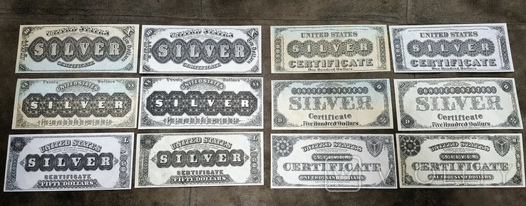 Wysokiej jakości kopie banknotów amerykańskich ze srebrnym dolarem 1880., numer zdjęcia 3