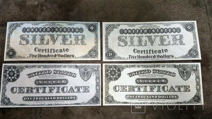 High-quality copies of US banknotes with Silver Dollar 1880., photo number 9