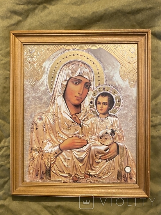 Икона Божьей Матери. Золочение., фото №2