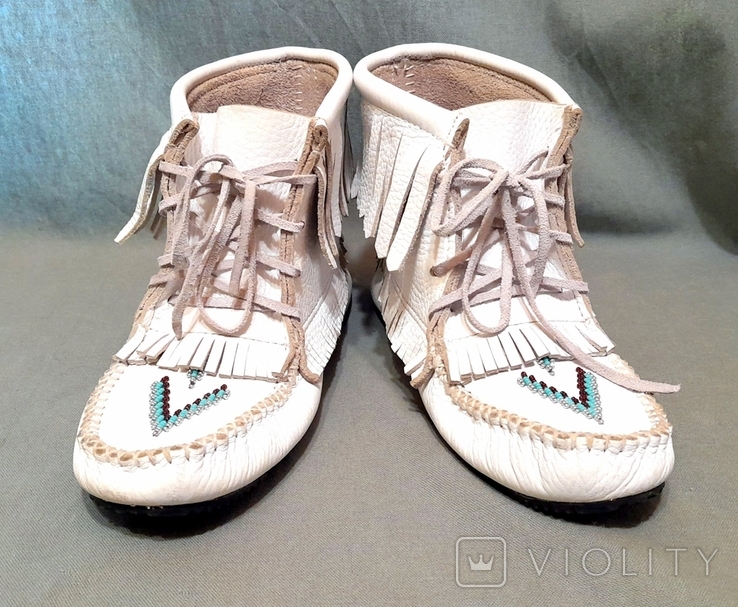 Manitobah Mukluks Women's Ankle Boots Genuine Leather Including Laces Handmade Canada, photo number 4