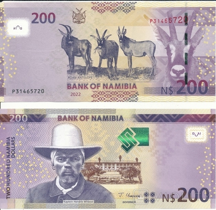 Namibia Намибия - 200 Dollars 2022