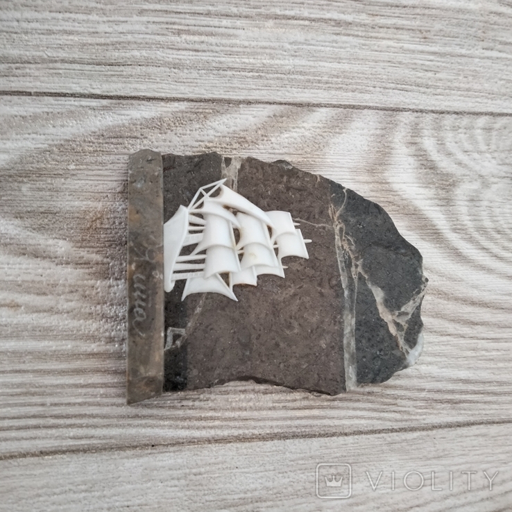 Plaque made of stone "Sailboat", photo number 9