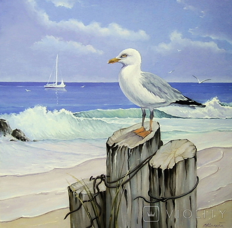 ,, The Seagull, 40x40, S.Kolba
