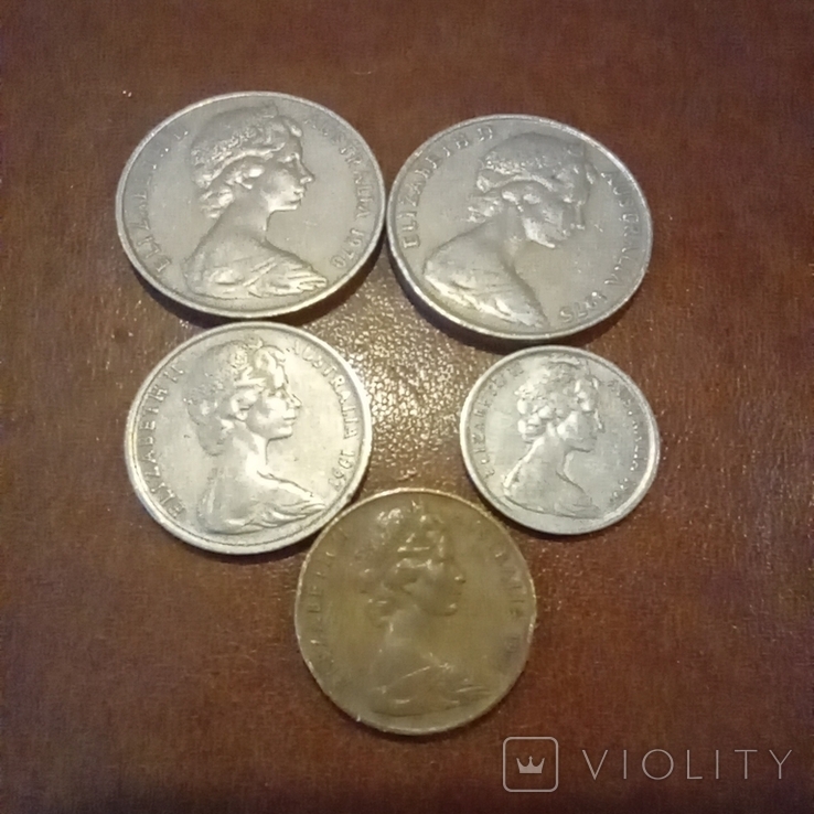 Coins of Australia 5 pcs