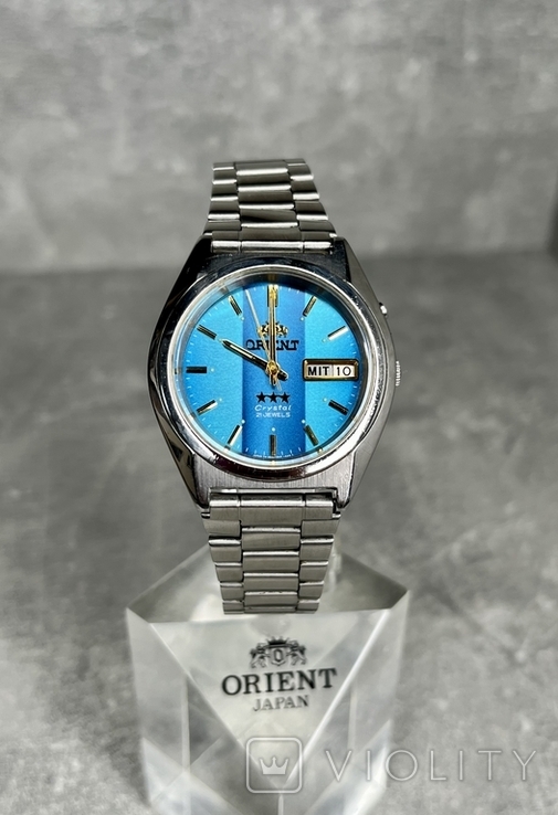Часы Orient 3star c синим градиентом