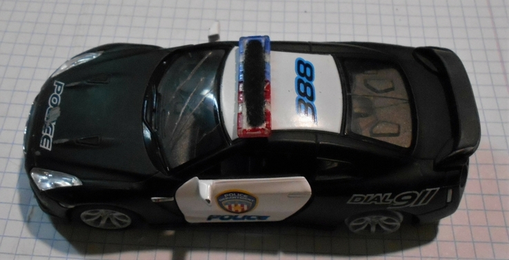 Машинку Kismart NISSAN GT-R 2009 R35 POLICE, фото №9