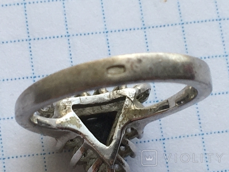 Гарнитур серебро 925 пр.камни кулон кольцо серьги, фото №7