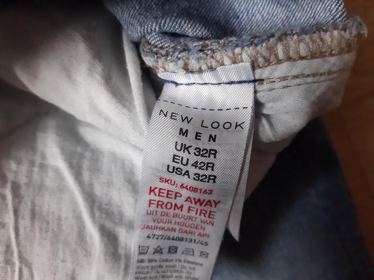 Модные мужские зауженные джинсы New Look оригинал в отличном состоянии, фото №6