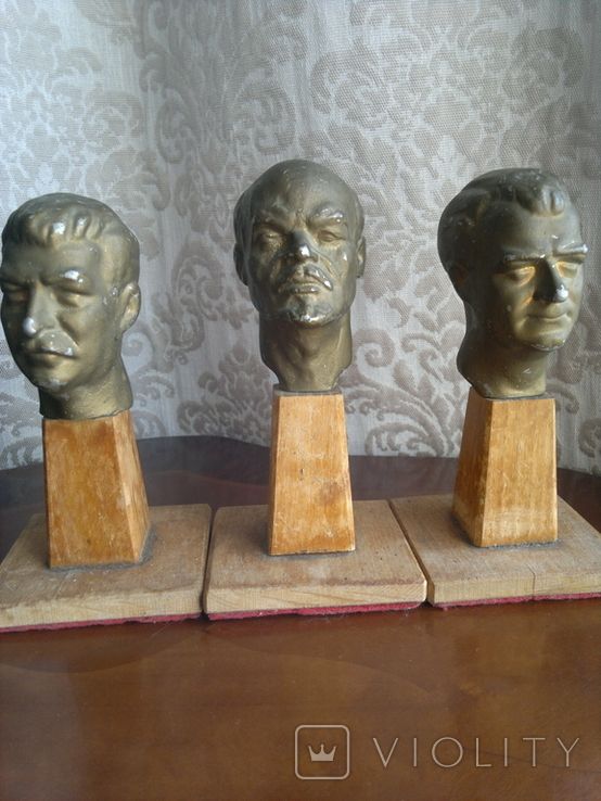 "Trio" of Soviet-Czechoslovak "friendship" Lenin-Stalin-Gottwald