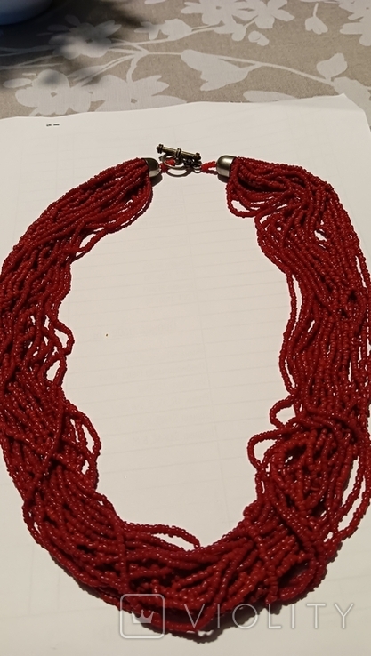 Necklace of small coral, photo number 6