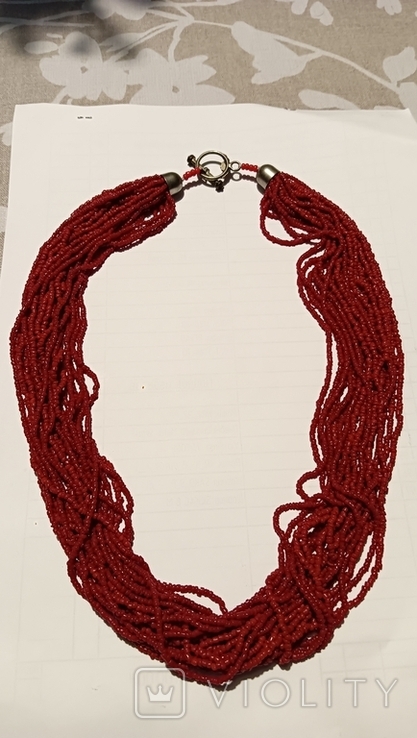 Necklace of small coral, photo number 8