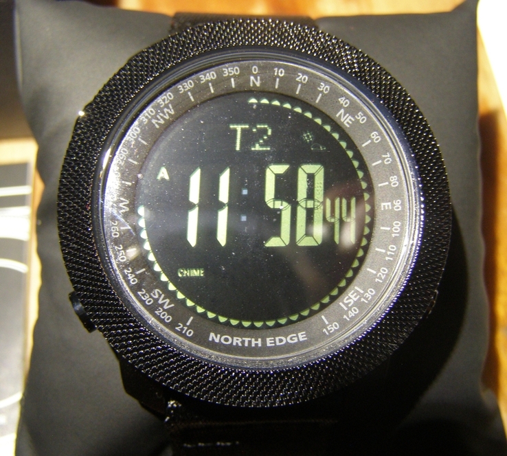 Чоловічий тактичний годинник, мужские тактические часы North Edge Apache 5BAR, + бонус, фото №5