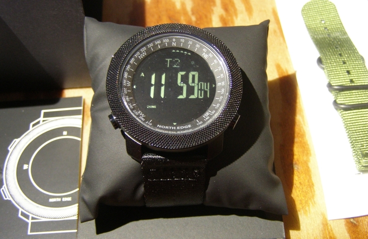 Чоловічий тактичний годинник, мужские тактические часы North Edge Apache 5BAR, + бонус, numer zdjęcia 6