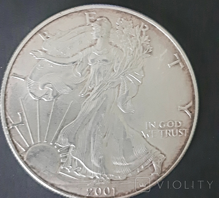 Один доллар США 2001 года, фото №2