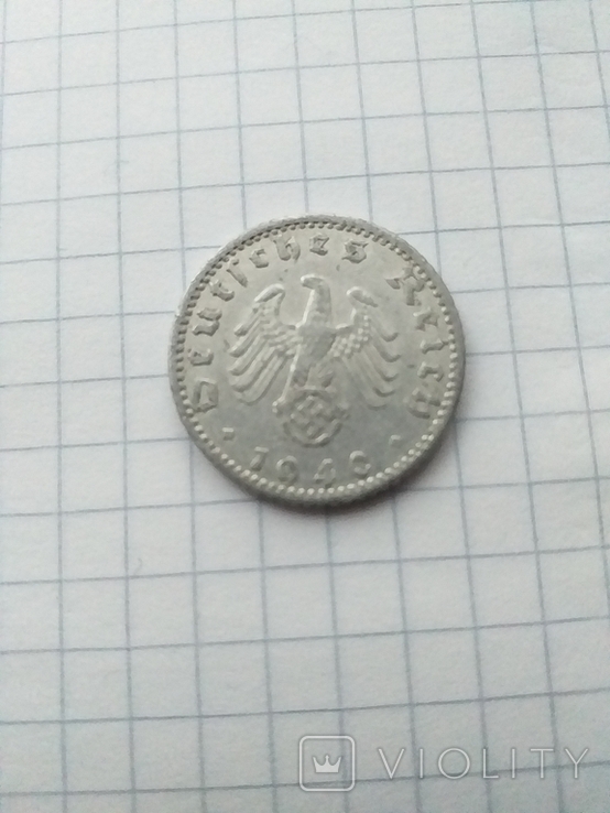 Third Reich 1940 (A) 50 Pfennigs.