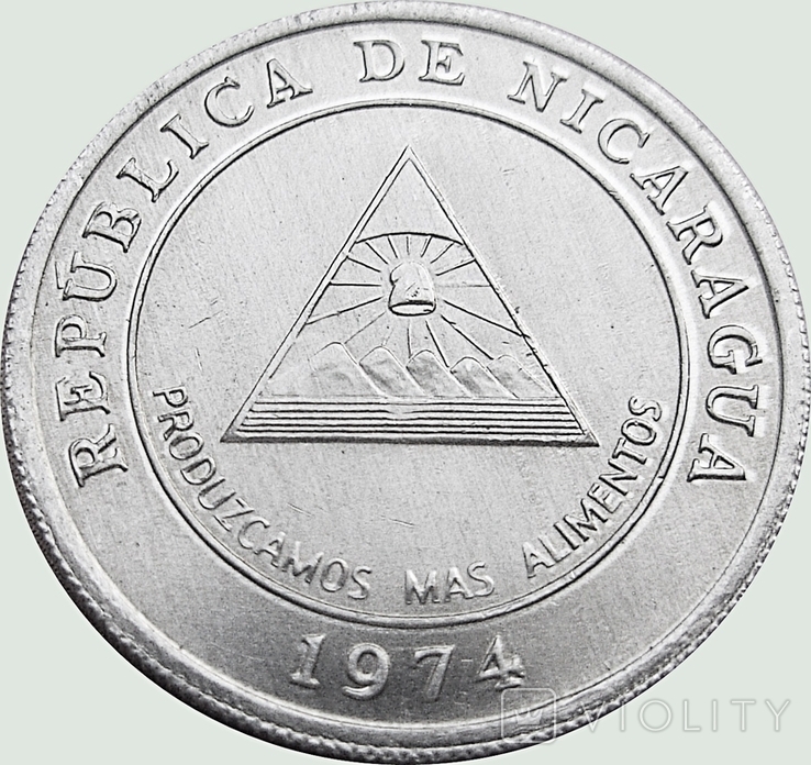 110.Nicaragua 5 centavos, 1974