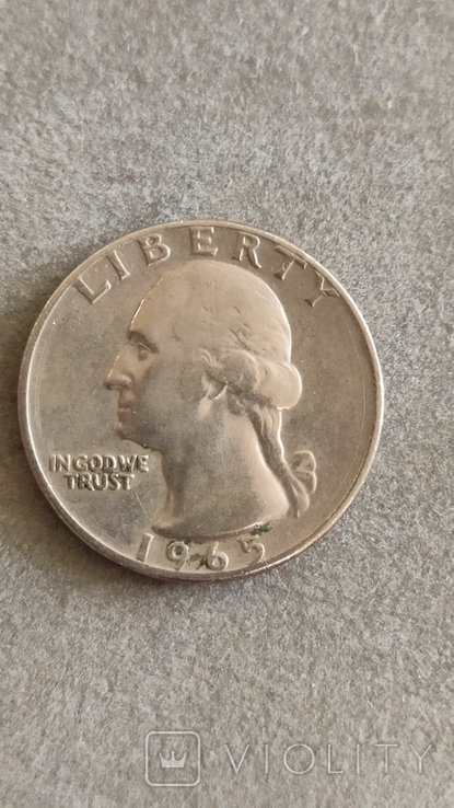 Чверть долара 1965, фото №2