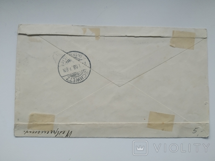 Germany 1908 envelope Wroclaw - Sweden, photo number 3