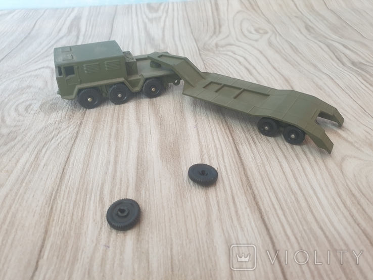 Toy military equipment "Tractor with platform" in a box, photo number 5