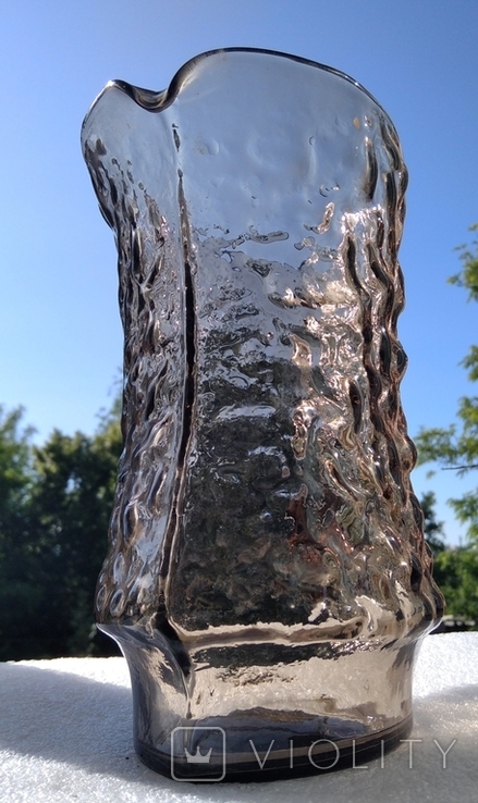 Vintage Jug Gut Colored Glass Crackle, photo number 10