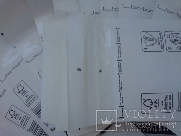 Бандерольные конверты А11 100х160, 75 шт. Польша, белые, фото №4