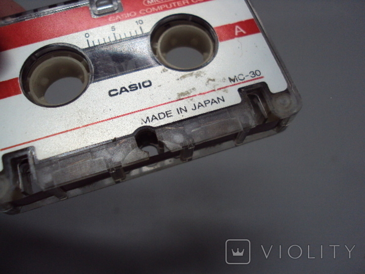 Кассета Casio мини для диктофона Япония микрокассета Microcassette Japan размер 3,5 х 5 см, фото №5