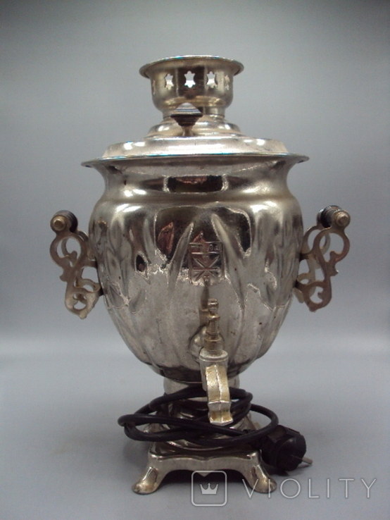 Electric samovar acorn Tula electric metal samovar height 34.5 cm, photo number 2