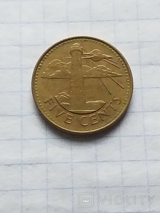 Barbados 2004 5 cents., photo number 2