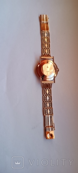 Золотые часы с браслетом золото, фото №11