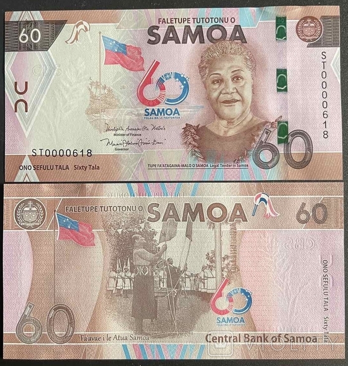Samoa Самоа - 60 Tala 2023 commemorative