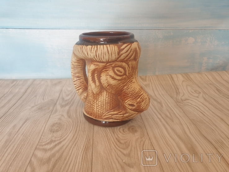 Ceramic beer mug "Goat", photo number 2